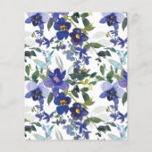 バジェットパープルオーキッドフローラフレームカップルシャワー (裏面)