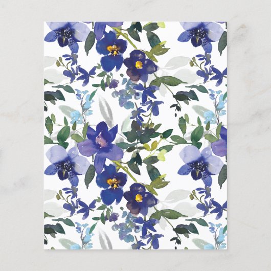 バジェットパープルオーキッドフローラフレームブライダルシャワー (裏面)