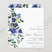 バジェットパープルガーデンフローラカップルのシャワー (正面/裏面)