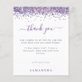 バジェットパープルグリッターフォトジェンパーティーありがとう (正面)