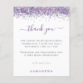 バジェットパープルグリッター写真キンセアニェラありがとう (正面)