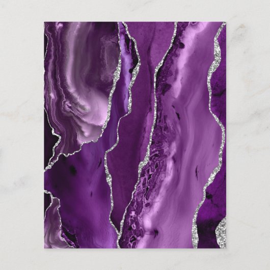 バジェットパープルシルバーアゲットダーク結婚ズのメニュー (裏面)