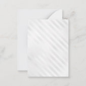 バジェットパープルシルバーバルーングラムグリッター誕生日 ノートカード (裏面)