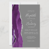 バジェットパープルシルバー瑪瑙グレーQRコード結婚ズ (正面)