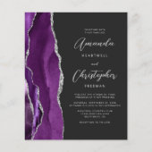 バジェットパープルシルバー瑪瑙ダークQRコード結婚ズ (正面)