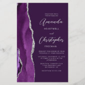 バジェットパープルシルバー瑪瑙プラムQRコード結婚ズ (正面)