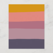 バジェットパープルジオメトリックブライダルシャワー招待 (裏面)