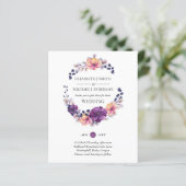 バジェットパープルジンジャーオータム秋の結婚式招待状 (スタンド正面)