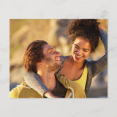 バジェットパープルストリングライト2フォトウェディング招待 (裏面)