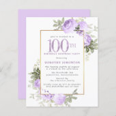 バジェットパープルバラ100誕生日サプライズパーティー (正面/裏面)