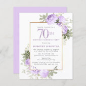 バジェットパープルバラ70th誕生日サプライズパーティー (正面/裏面)