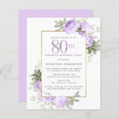 バジェットパープルバラ80th誕生日サプライズパーティー (正面/裏面)