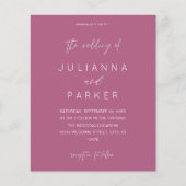 バジェットパープルピンクモダンクの書結婚道 (正面)