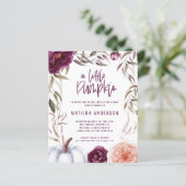 バジェットパープルピーチカボチャ秋ベビーシャワー (スタンド正面)