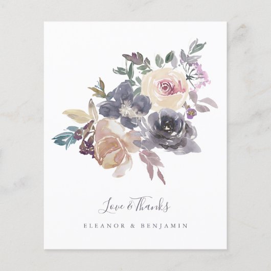 バジェットパープルフローラ水結婚色の色の感謝 (正面)