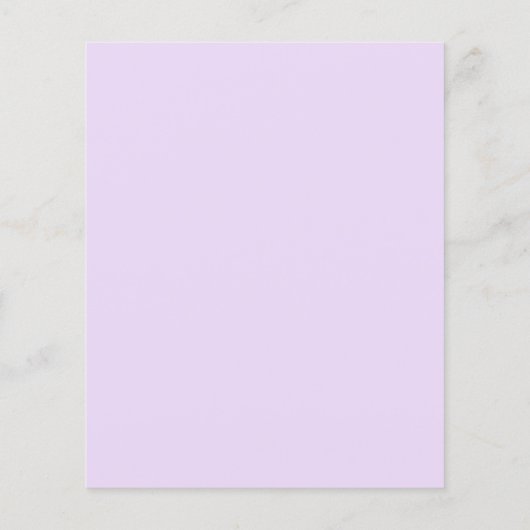 バジェットパープルフローラ100番目の誕生日招待状 (裏面)