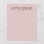 バジェットパープルブルゴーニュブルーフローラ結婚式の招待 チラシ (裏面)