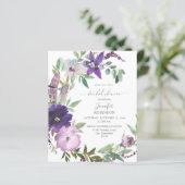 バジェットパープルラベンダーバイオレットフローラブライダルシャワー (スタンド正面)