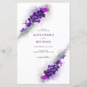 バジェットパープルラベンダー結婚フローラ (正面)