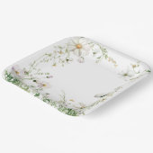 バジェットパープル花模様ブリジガートンブライダルシャワー ペーパープレート (傾斜あり)