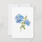 バジェットパープル花模様ブリジガートンブライダルシャワー 招待状 (裏面)