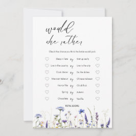 バジェットパープル花模様ブリジガートンブライダルシャワー 招待状