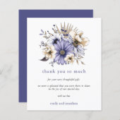 バジェットパープル薄紫結婚花模様ズサンキュー (正面/裏面)