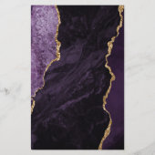 バジェットパープル金ゴールドアゲートプラム結婚ズ (裏面)