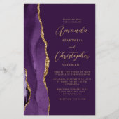 バジェットパープル金ゴールドアゲートプラム結婚ズ (正面)