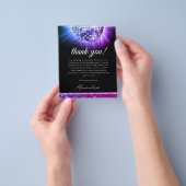 バジェットパープル60th誕生日パーティーディスコボールカード チラシ (手)