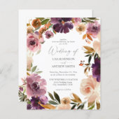 バジェットパープル&ピンク赤面結婚フローラ (正面/裏面)