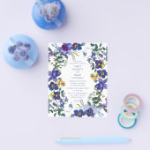 バジェットパープル&ホワイトオーキッド結婚フローラ チラシ (シングル)