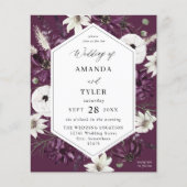 バジェットパープル&ホワイト結婚フローラ – パープル (正面)