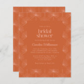 バジェットパームボタニカルバーンオレンジブライダルシャワー (正面/裏面)