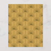 バジェットパームリーフボタニカルマスタードブライダルシャワー (裏面)