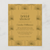 バジェットパームリーフボタニカルマスタードブライダルシャワー (正面)