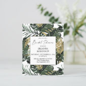 バジェットパームリーフ&金ゴールドグリーンリー1ブライダルシャワー (スタンド正面)