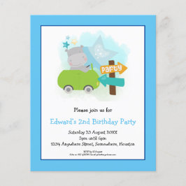 バジェットヒッポ2nd誕生日パーティの招待状