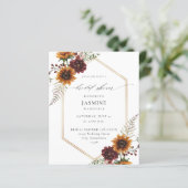 バジェットヒマワリ&ワイルドフラワーフローラブライダルシャワー (スタンド正面)