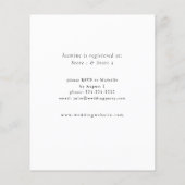 バジェットヒマワリ&ワイルドフラワーフローラブライダルシャワー (裏面)