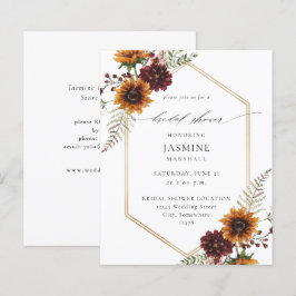 バジェットヒマワリ&ワイルドフラワーフローラブライダルシャワー