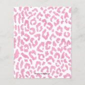 バジェットヒョウ2野生2番目の誕生日招待状 (裏面)