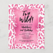 バジェットヒョウ2野生2番目の誕生日招待状 (正面)