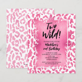 バジェットヒョウ2野生2番目の誕生日招待状