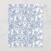 バジェットビクトリアンフランスのヴィンテージブルー結婚ズ (裏面)