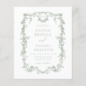 バジェットビクトリアンモノグフランスのラム結婚グリーン チラシ (正面)