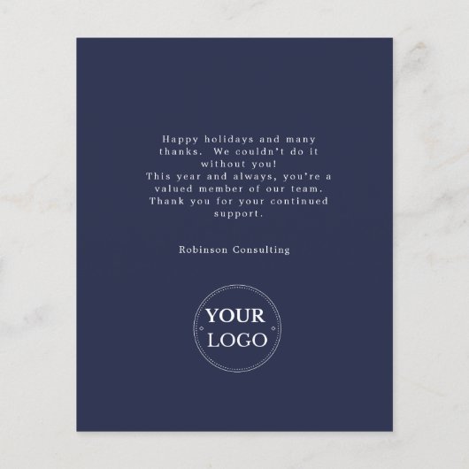 バジェットビジネスロゴクリスマスチームモダンの写真 (裏面)