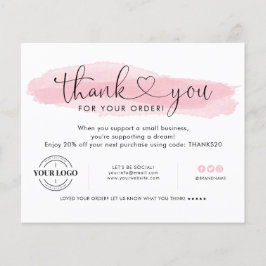 バジェットビジネスロゴサンキュー赤面ピンクハート