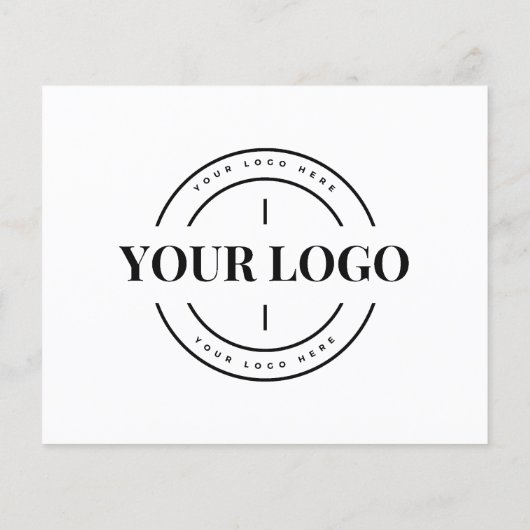 バジェットビジネスロゴ会社カスタムサンキューカード (裏面)