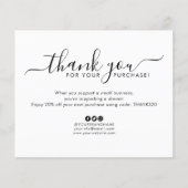 バジェットビジネスロゴ会社カスタムサンキューカード (正面)